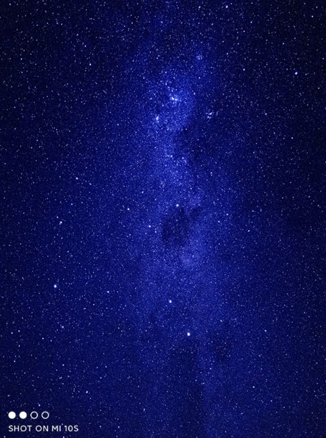 Xiaomi Mi 10Sで撮影した星空