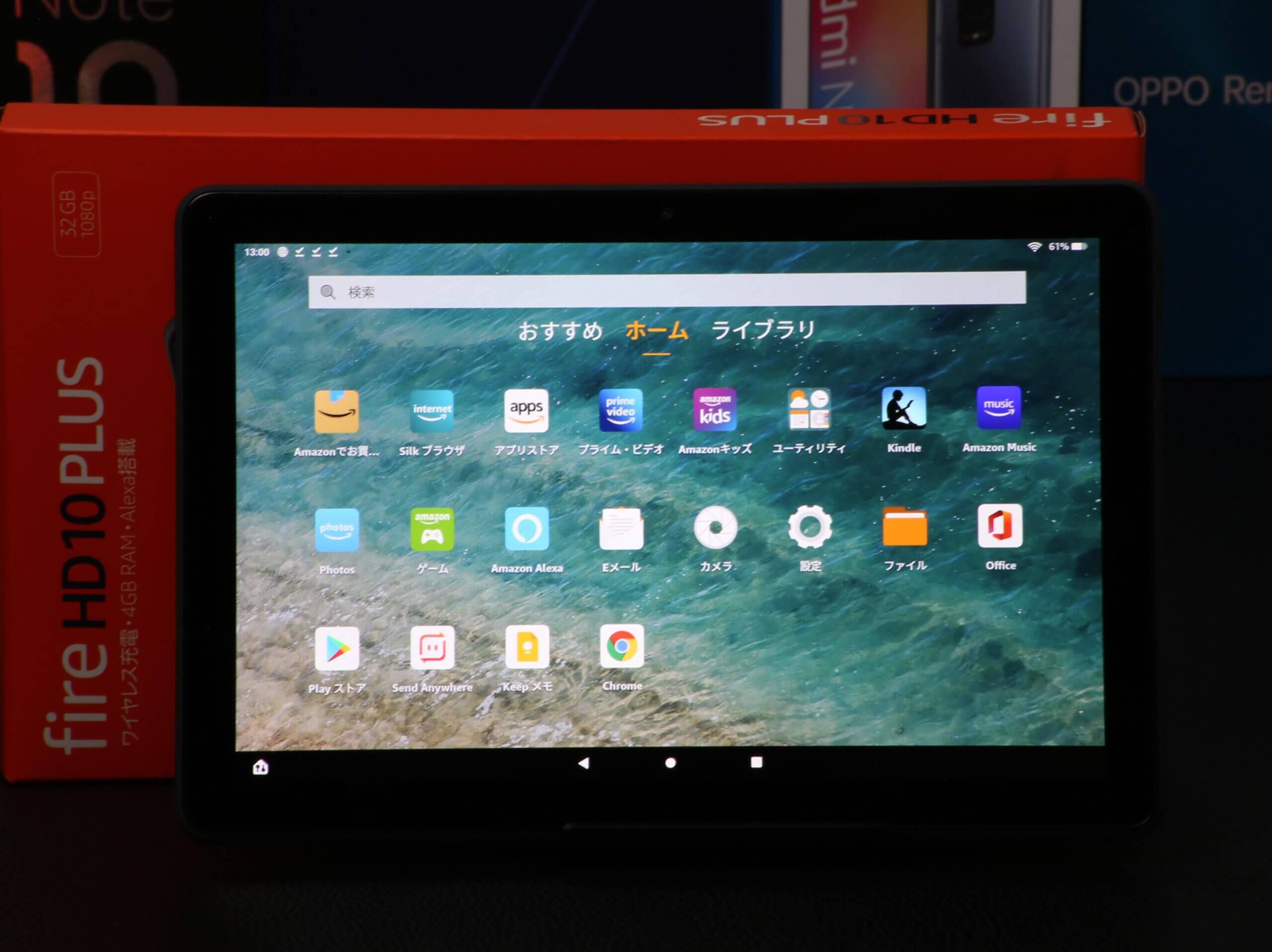 fire hd10 32g google play 導入 保証付き - タブレット