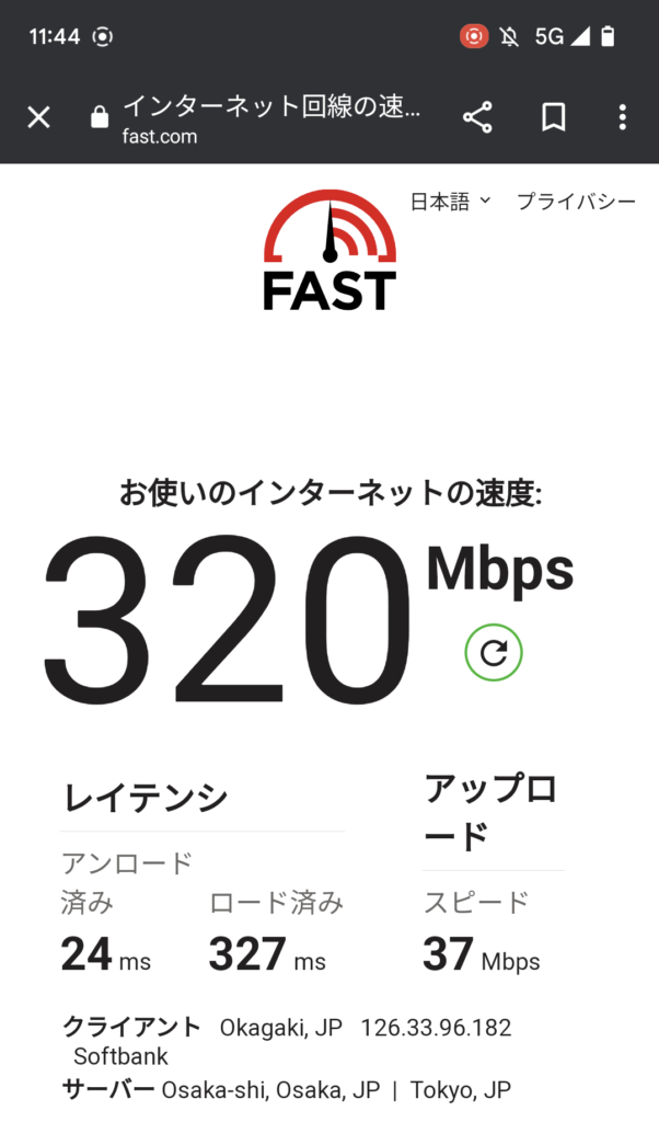 LINEMO通信速度