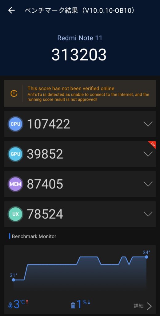 Redmi Note 11の処理能力