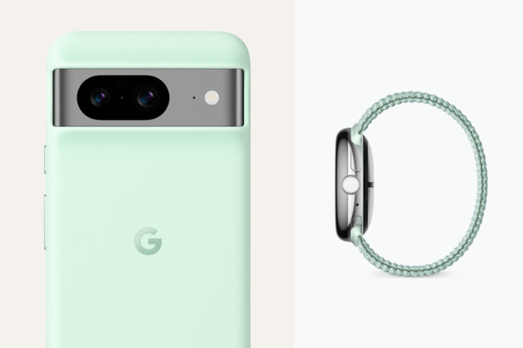 GoogleのPixel、Pixel Watchをミントカラー化